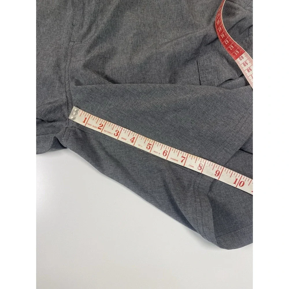 Denali Mens 38 Outdoor Hiking Walking Cargo Casual Shorts Heather Grey